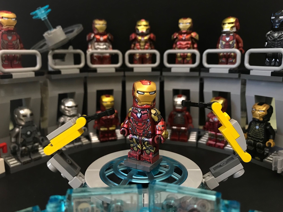 lego iron man armor room